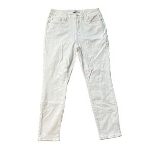 Judy Blue Boyfriend Jeans High Rise Comfort Stretch Denim White Women's 13/31‎